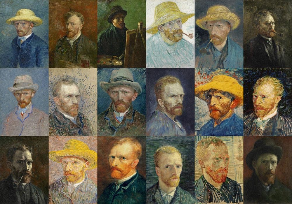 Van Gogh Self-portrait Wallpaper Mural for home decor