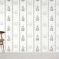 Home decoration wallpaper mural with a repeating pattern of green leaves