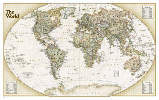 Vintage World Map Wallpaper Mural