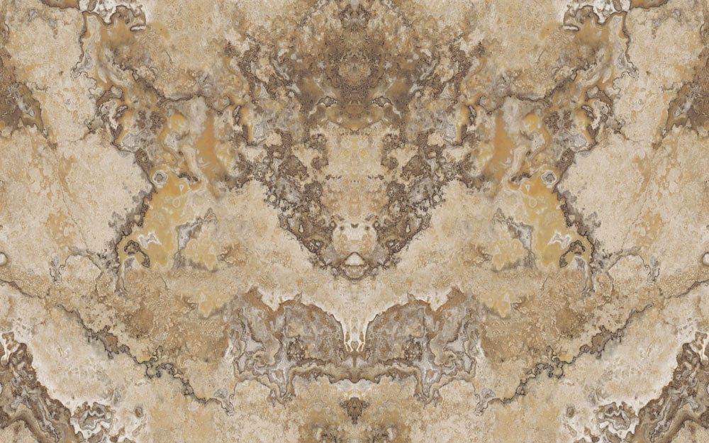 Home Decorating Wallpaper Mural Featuring an Abstract Brown Marble Design