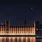 Wallpaper mural featuring a nighttime scene of Big Ben for use in interior design