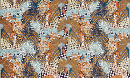 Mystic Jungle Watercolor Mural Wallpaper