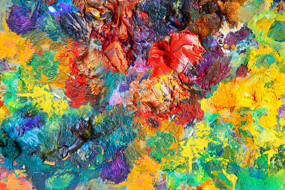 Colorful Palette Abstract Art Wall Mural