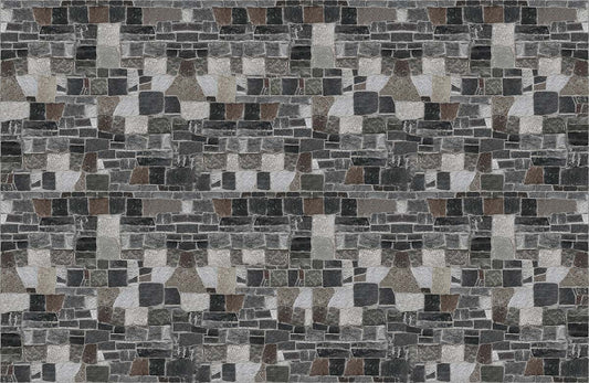 Stone-Look Wallpaper Mural with an Irregular Pattern for Home Decoration