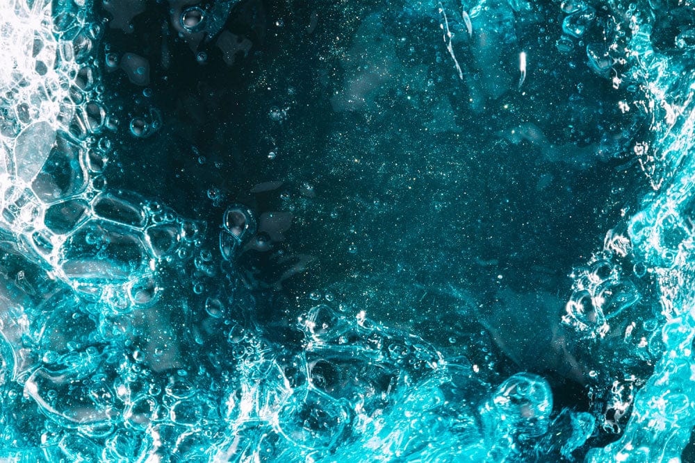 Abstract Ocean Waves Textured Wallpaper Mural