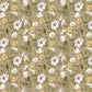 Wallpaper mural with fully opened daisies, perfect for use as home decor
