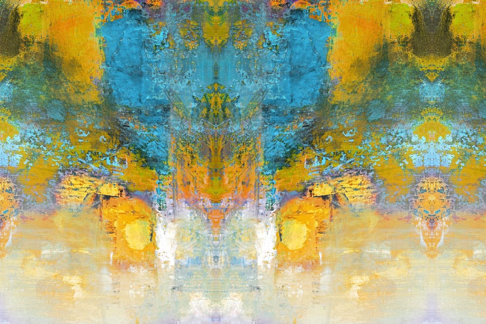 Abstract Artistic Symmetry Colorful Mural Wallpaper