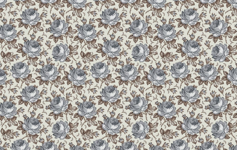 Elegante Vintage Blumen Tapete Mural