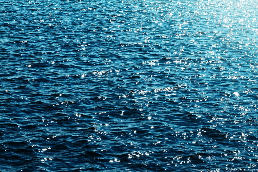 Serene Blue Ocean Waves Mural Wallpaper