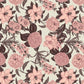 Wallpaper mural featuring vintage pink flowers, perfect for use as home decor.