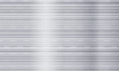 Wallpaper mural for home decoration featuring silver brushed metals.