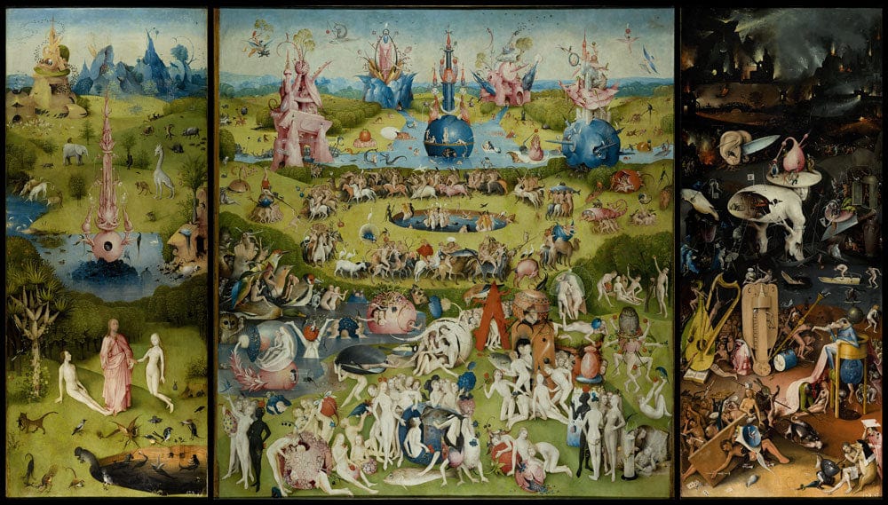 Murale Carta da Parati Giardino Surreale Vintage