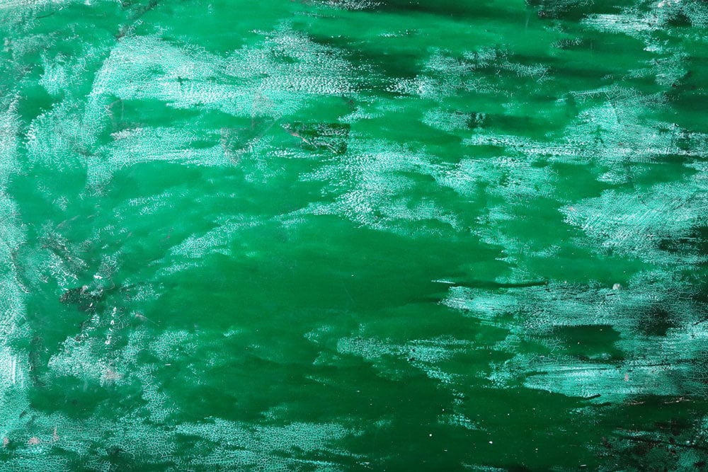 Abstract Emerald Brush Stroke Mural Wallpaper