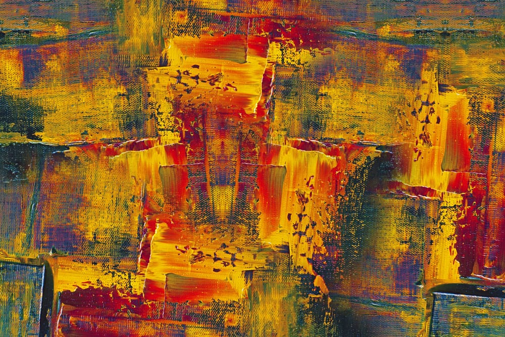 Carta da parati murale di arte astratta vibrante