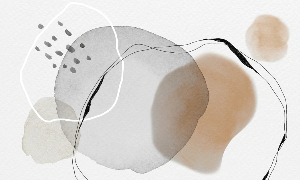 Abstract Neutral Watercolor Mural Wallpaper