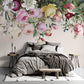 murals of brightly colored flowers to brighten up the bedroom