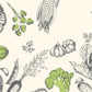Wallpaper Mural with a Vegetable Pattern Effect, Suitable for Home Decoration