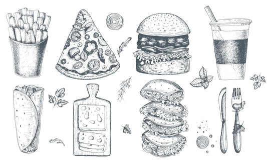 Wallpaper Mural of Food and Drinks for the Home