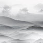 mural wallpaper with an attractive mountain scene for use in home decor