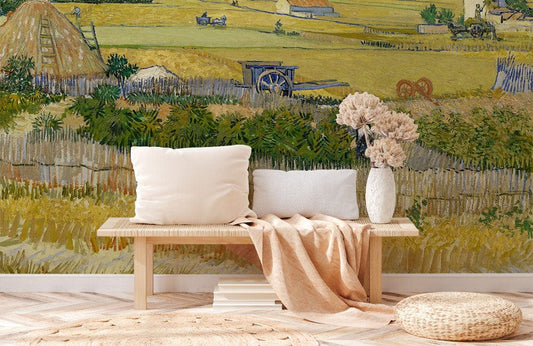 The Harvest Wallpaper Mural for hallway decor