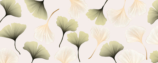 Ginkgo Leaf Pattern Wallpaper Home Decor
