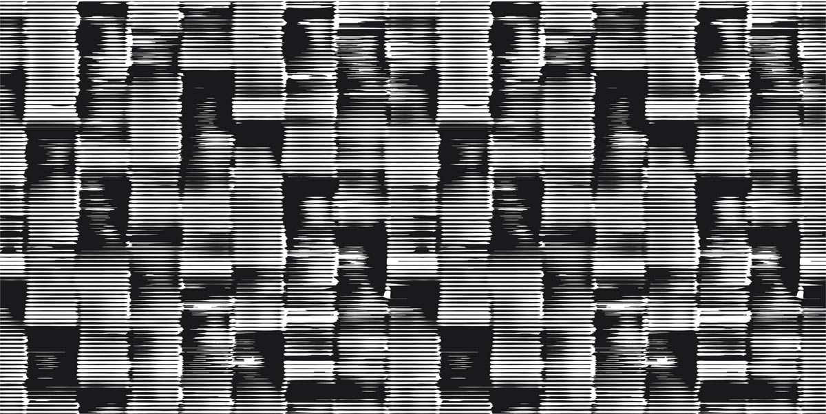 Glitch Brush Pattern Abstract Wallpaper Home Decor