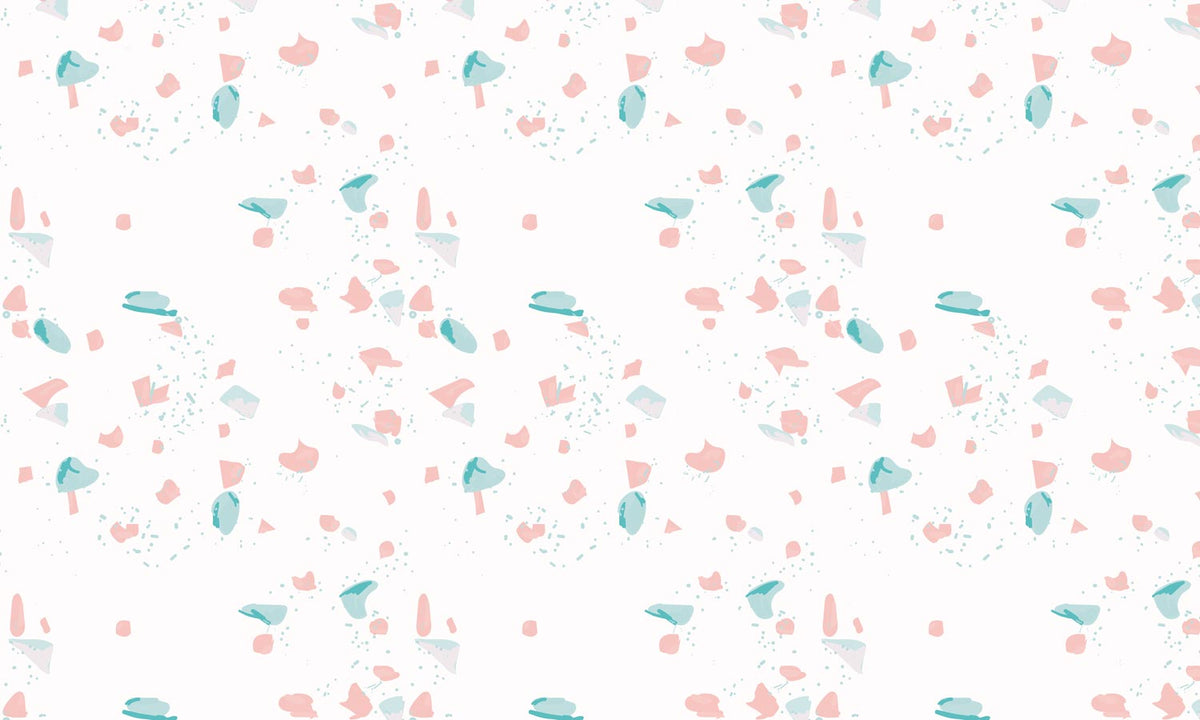 Abstract Pastel Terrazzo Mural Wallpaper