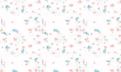 Home Decoration Wallpaper Mural Featuring a Dotted Marble Pattern