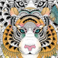 Stunning Tiger Face Wallpaper Mural for Use as Home Decoration