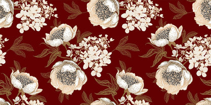 wall mural artwork design featuring a flower pattern