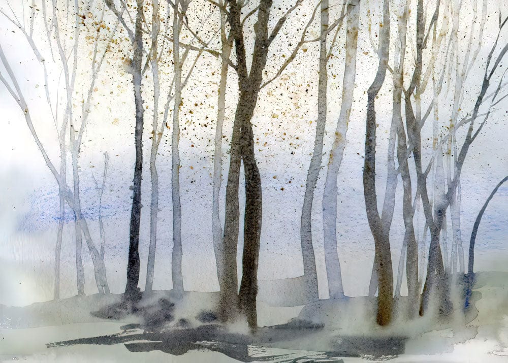romantic forest wallpaper mural home decor idea