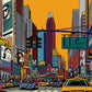 Vibrant Cityscape Artistic Wall Mural