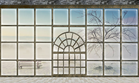 3D effect natural scape custom wallpaper