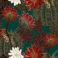 Dark Cactus Flower Pattern Home Decor