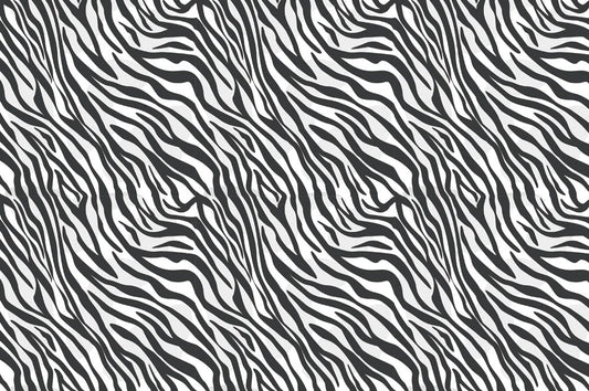 Home Decoration Featuring a Tiger Fur Wallpaper Mural in Grey