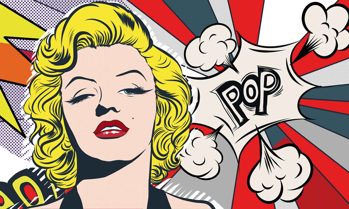 papier peint mural comic pop art audacieux