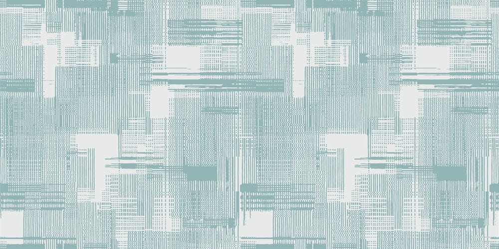 Modern Abstract Geometric Blue Mural Wallpaper