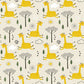 animal wallpaper mural design with giraffes and other animals