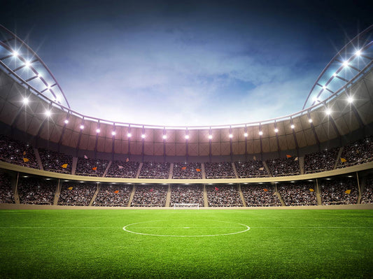 Plain Wallpaper Depiction of a Stadium Lit Up at Night