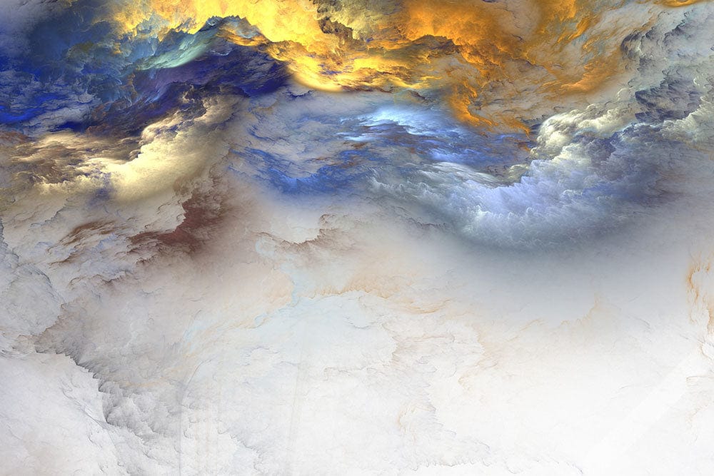 abstract clouds wall mural home interior decoration
