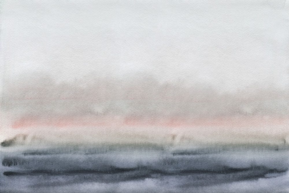 Modern Watercolor Abstract Grey Mural Wallpaper