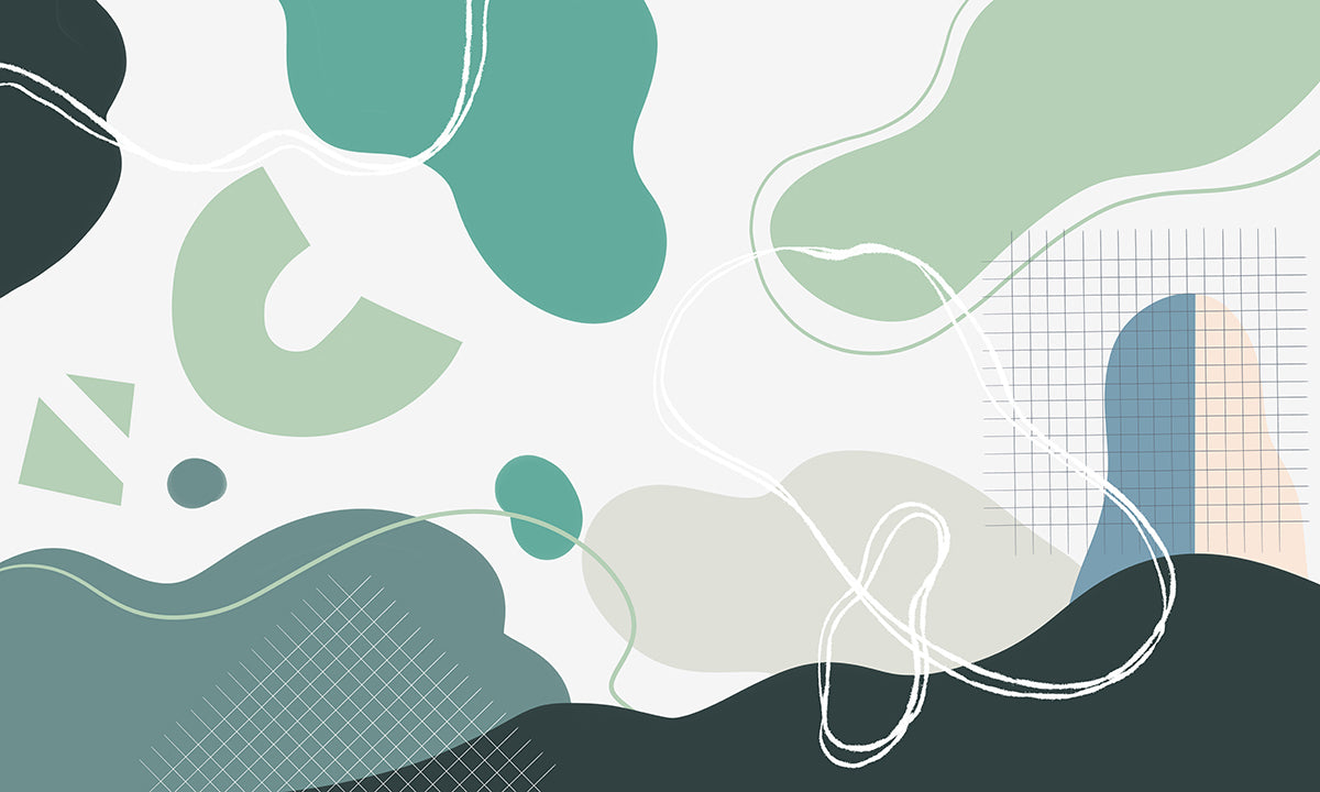 Modern Abstract Geometric Blocks Mural Wallpaper