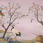 Wallpaper Mural for Home Decoration Featuring Autumn Birds and Trees