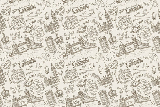 london cityscape wallpaper mural home interior decoration