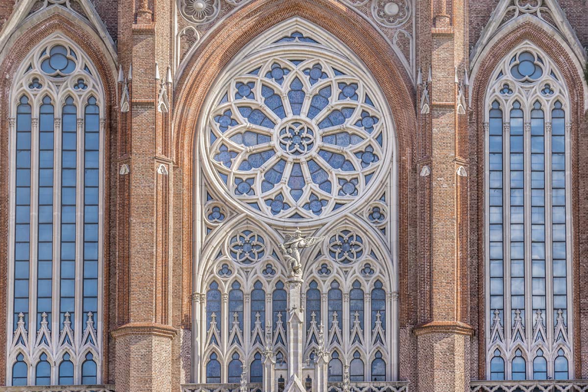 Gothic Cathedral Inspired Wall Mural