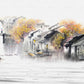 water village wall mural home interior decoration