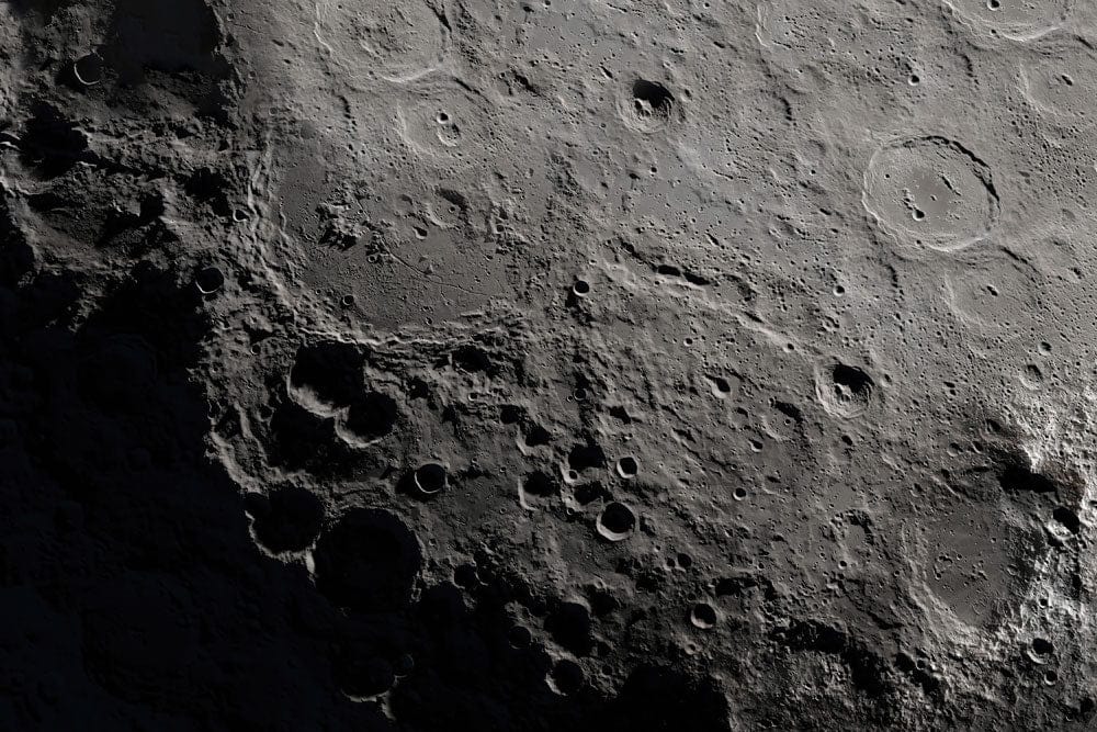 Paesaggio Lunare Moderno Carta da Parati 3D