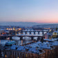 prague with snow covered customized wallpaper