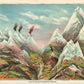 Vintage Mountain Landscape Wall Mural