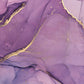 Decorate your home with this wallpaper mural of golden purple marble.
